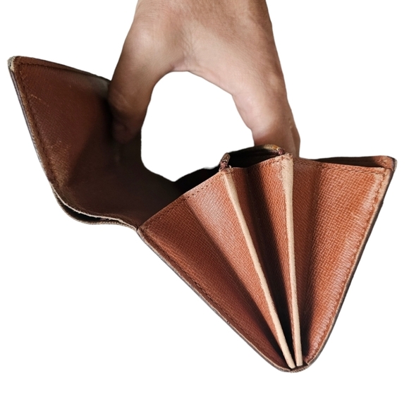 Louis Vuitton Wallet Purse Long Wallet Monogram Brown Woman Authentic Vintage - Picture 5 of 9